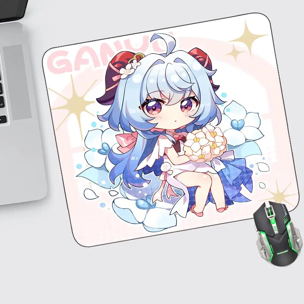 

Genshin Impact Mouse Pad Small Gaming Accessories Keyboard Computer Offices Desk Mat Pc Gamer Non-slip Rubber Mousepad