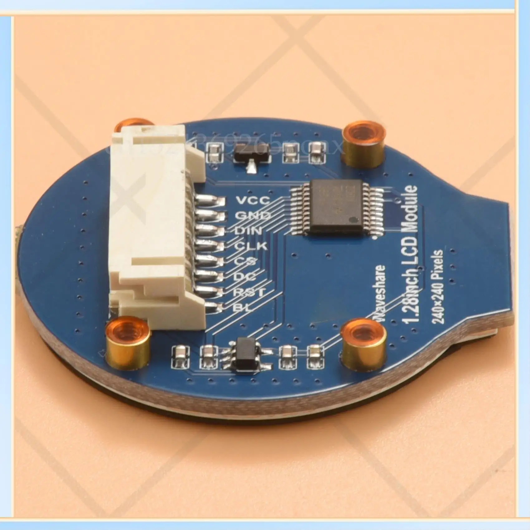 -SPOR 1.28Inch Round Display LCD Screen Module GC9A01 SPI Communication RGB 65K Color Support For Raspberry