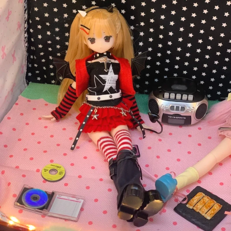 تحويل الكهربائية سلسلة الشارع صندوق أعمى 1/6 Bjd عمل الشكل Kawaii المنقولة أنيمي دمية سطح المكتب ديكور نموذج لعب فتاة هدية