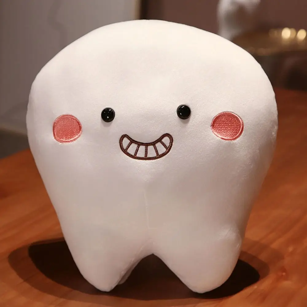 Simpatico cuscino morbido dente design cartone animato bambini Gits denti cuscino imbottito cuscino creativo denti orali cuscino di tiro regalo di Natale
