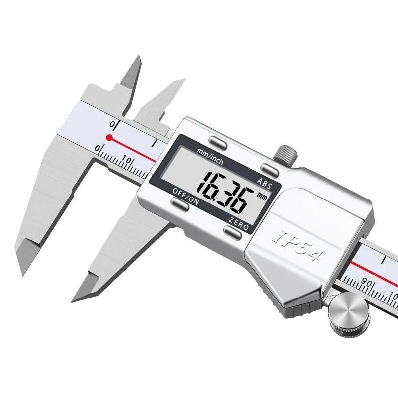 Stainless Steel Digital Vernier Caliper IP54 Waterproof Dustproof 0.01mm Precision Measuring Tool, Multi Size Optional