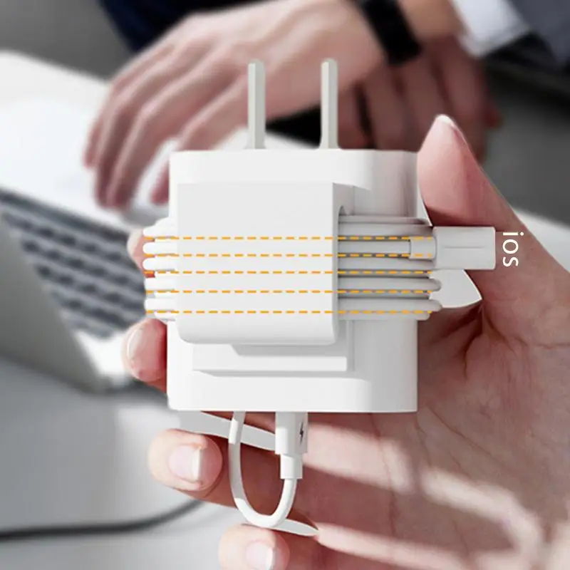 Charger Cord Organizer 2PCS Adhesive Cable Storage Charger Block & Cord Management Desktop Cable Organizer Adhesive For Desk