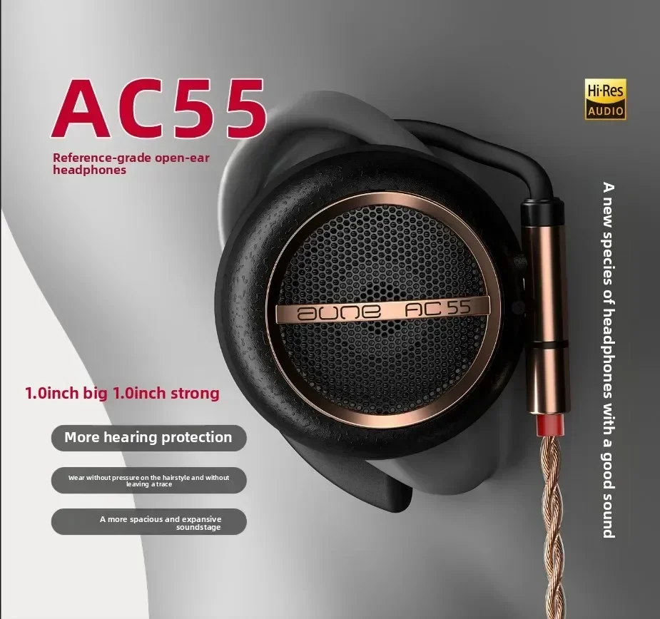 Aune AC55 AC45 سماعات أذن سلكية Typec للموسيقى الاحترافية Hifi Audiophile سماعات كابل قابل للتبديل ملحقات الألعاب #6