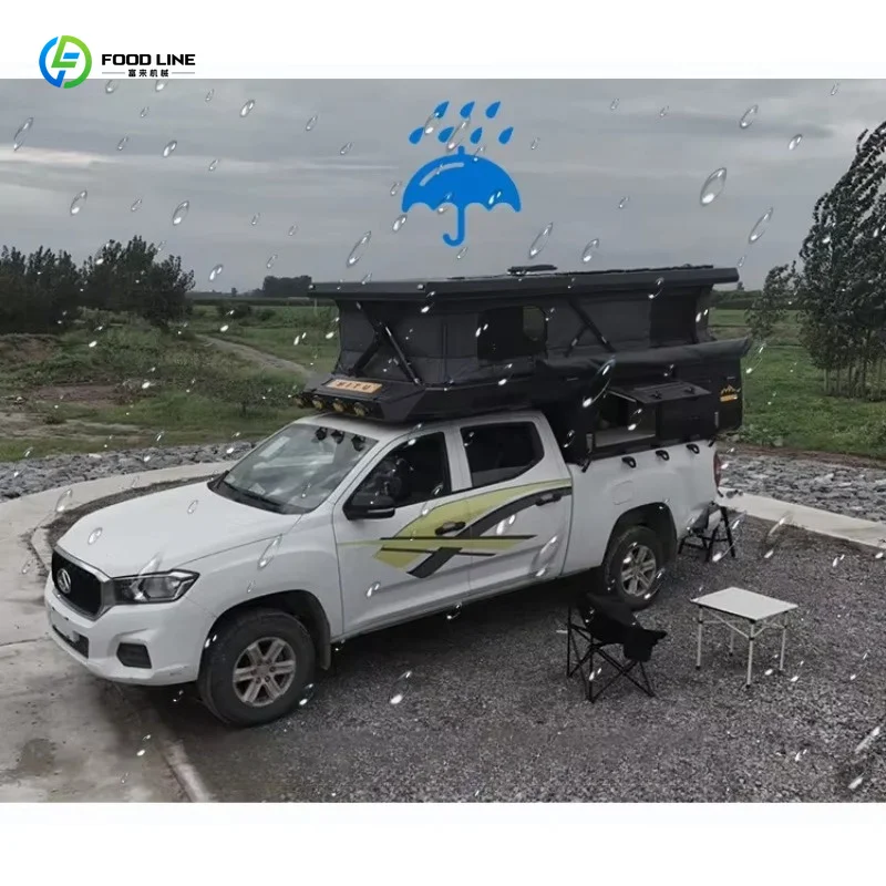 Customized Pickup Truck Lift Tail Box Camper Off Road Modified High Cover Four Seasons Waterproof Double Layer Oxford Cloth view 6