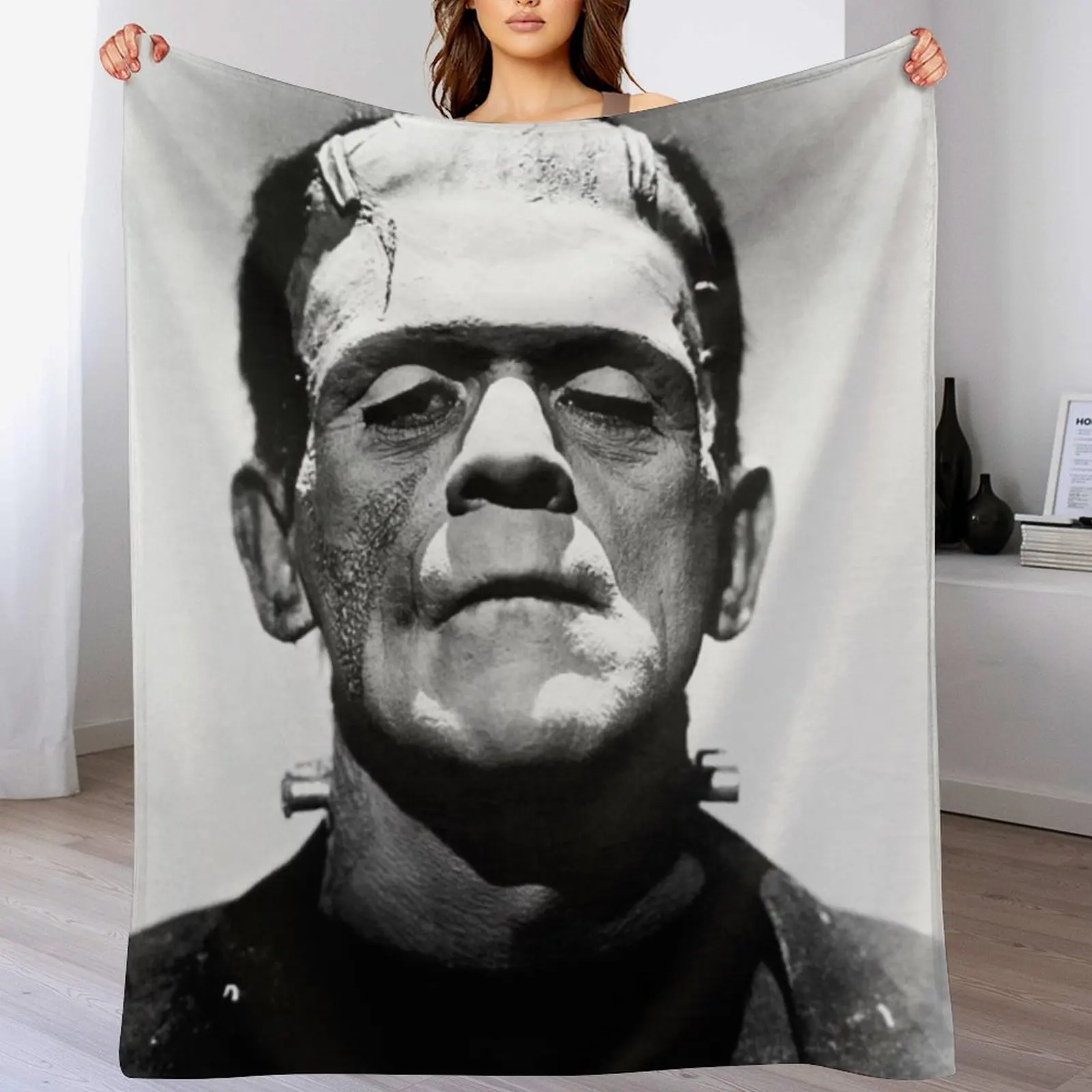 

Classic Frankenstein Throw Blanket cosplay anime Summer Beddings Hairys heavy to sleep Blankets