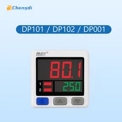 DP101 DP102 Digital Pressure Sensor 2-Way NPN PNP Output Vacuum Pressure Switch Manometer DP001 DP002 Electronic Pressure Gauge