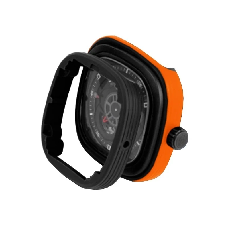 For Seven On Friday Watch Modify The Outer Ring Watch Case Square Silicone Ring And Replace Accessories