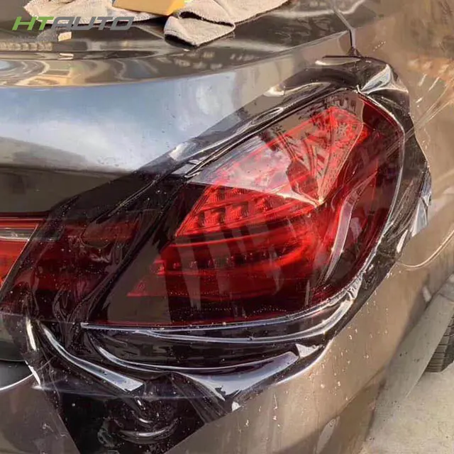 

30 см 15 м специальная светло-черная защитная пленка для фар автомобиля из ТПУ PPF