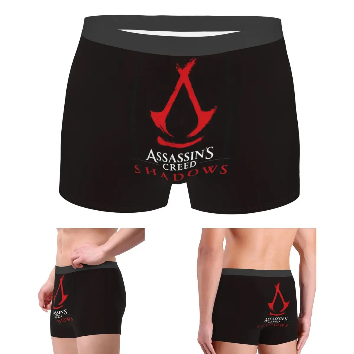 

Boxer Underpants Shorts Assassins Creed RGB Action Adventure Gaming Panties Male Comfortable Underwear for Homme Man Boyfriend