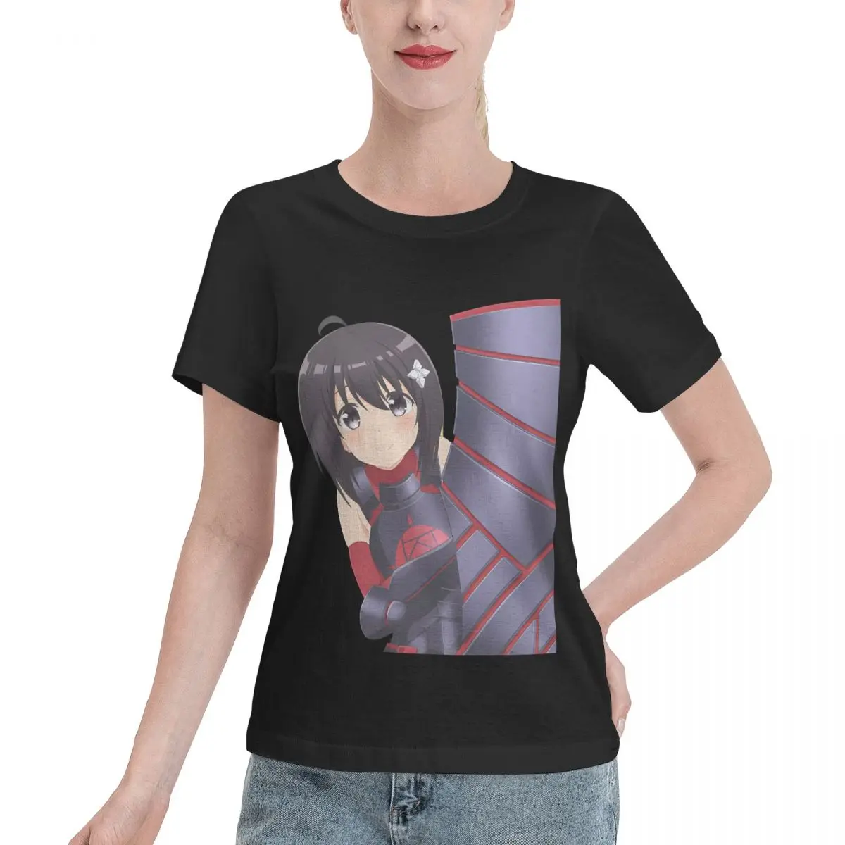 Bulk Wholesale BOFURI I Don T Want To Get Hurt So I Ll Max Out My Women's T-shirt Soft Girl Short Sleeve Casual Top