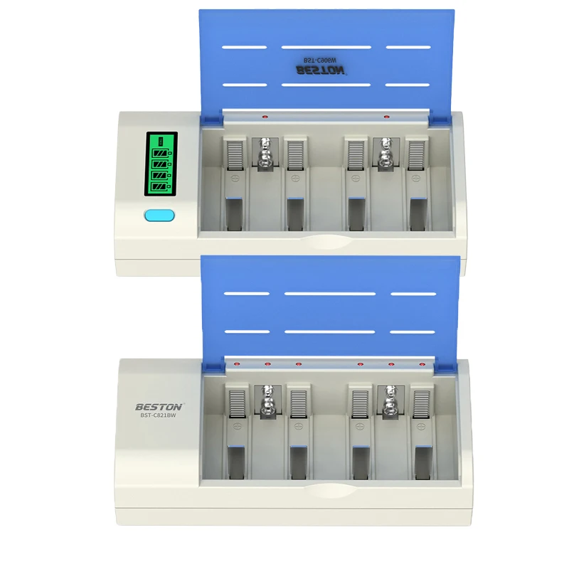 

New Rechargeable LCD Display Smart Screen Battery Charger for 1.2v Ni-MH NI-CD AA/AAA/C/D/9V Size Batteries US/EU Plugs