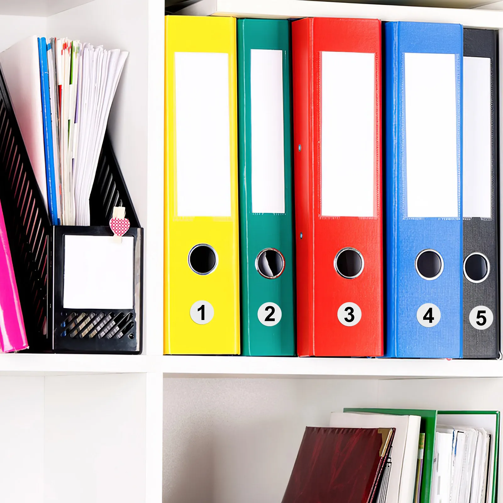 

6000Pcs Self-Adhesive Number Stickers Round Serial Paper Removable for Home Storage Office Labeling Serial Number Stickers