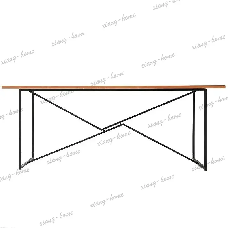 Best Sellers Solid Wood Office Desks Ironwork Industrial Office Desks Minimalist Creativity Office Furniture Scrivanie Per Uffic