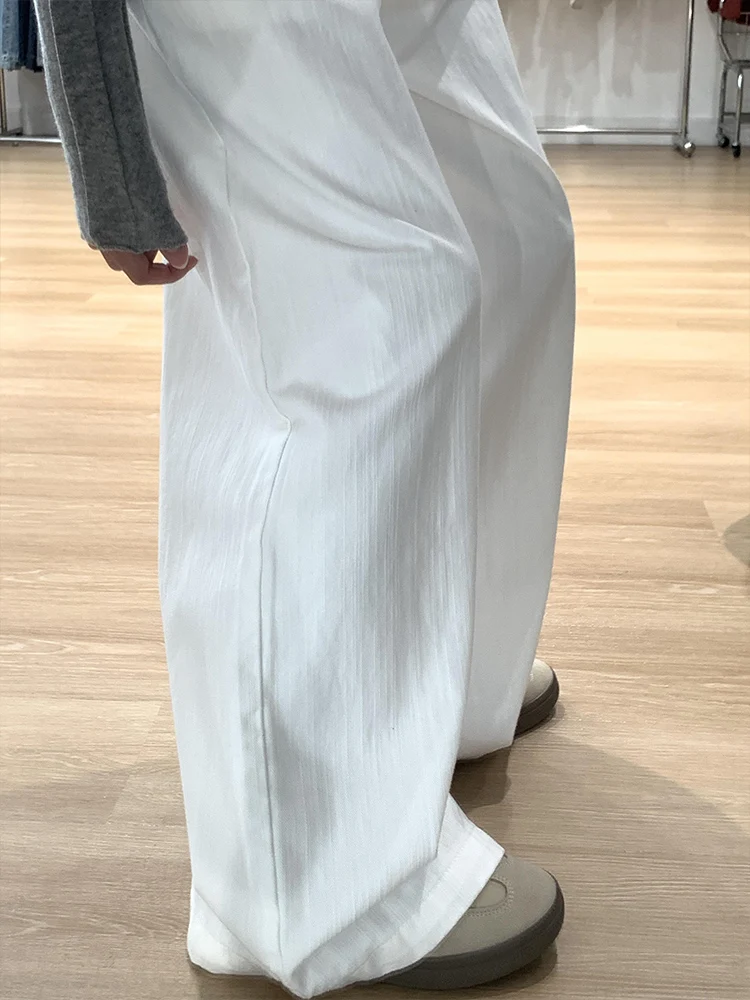 ゆったりワイドレッグパンツ レディース ハイウエスト シワになりにくい 通気性 耐久性 ワイドレッグジーンズ カジュアル 長期使用 フリーデザイン