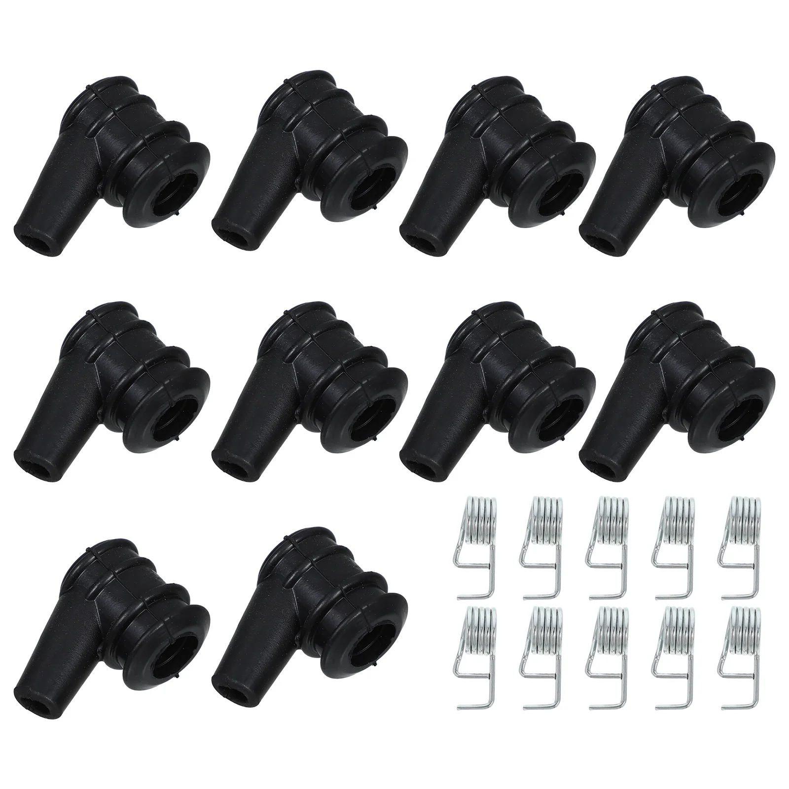 

10pcs Spark Plug Boot for Chainsaw, High Pressure Ignition Cap with Rubber Spark Plug Boot and Spring for Outdoor Logging and Ga