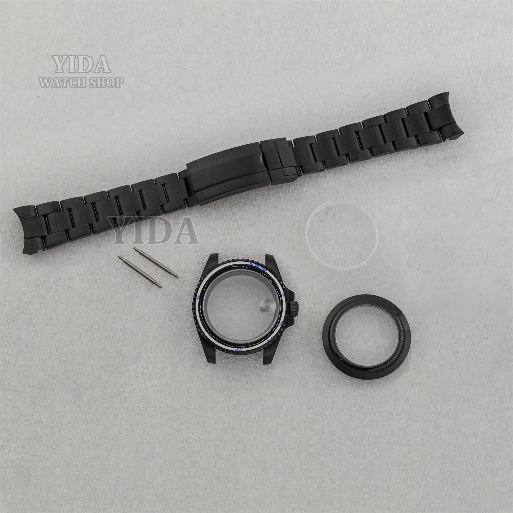 40MM NH35 Modified Watch Case Stainless steel Strap Sapphire Glass For SUB GMT NH36 Mechanical Movement Accessories Replacement
