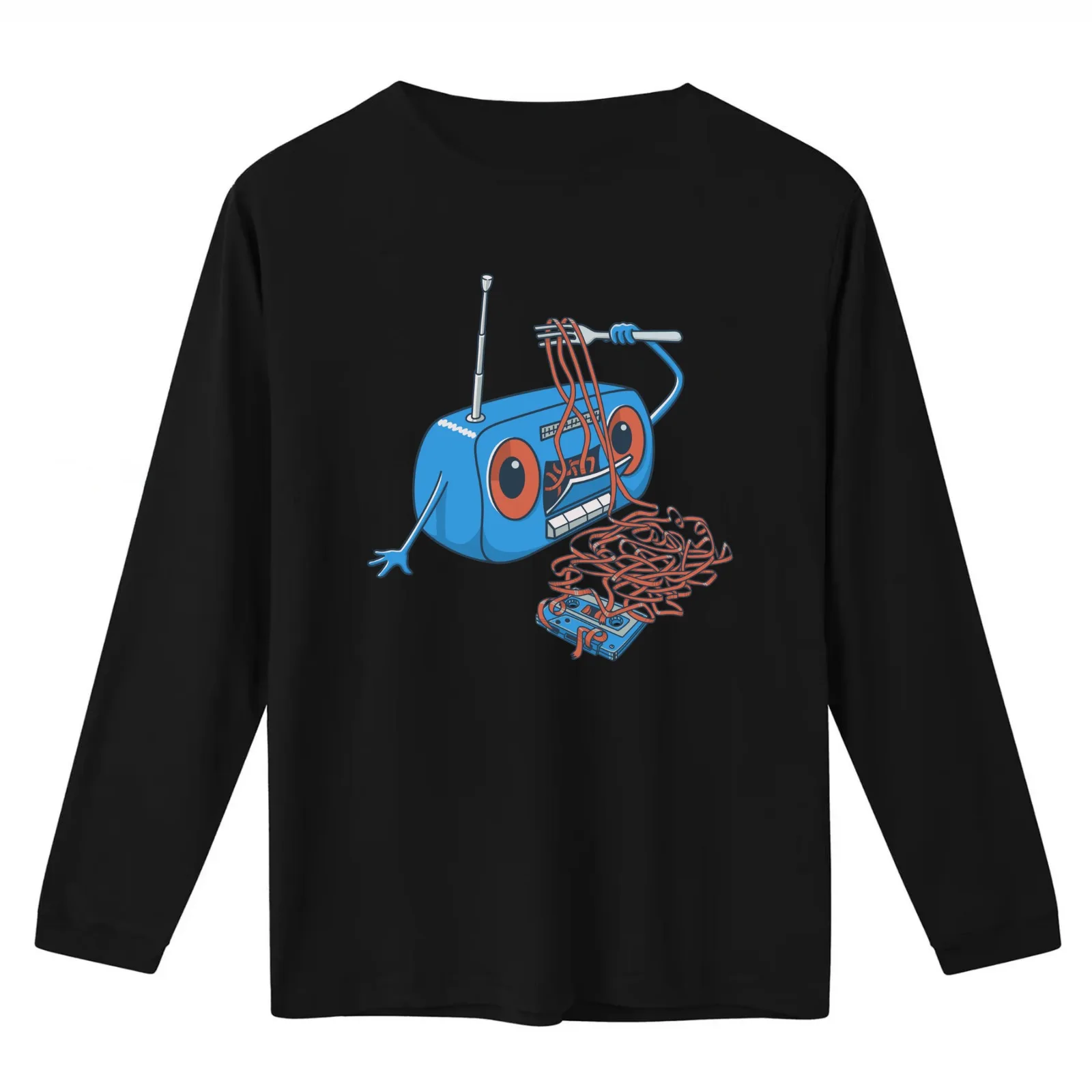 spaghetti T-Shirt Summer Casual Cotton Tee Oversized Streetwear Tops Vintage Graphic Print Loose Fit Short Sleeve