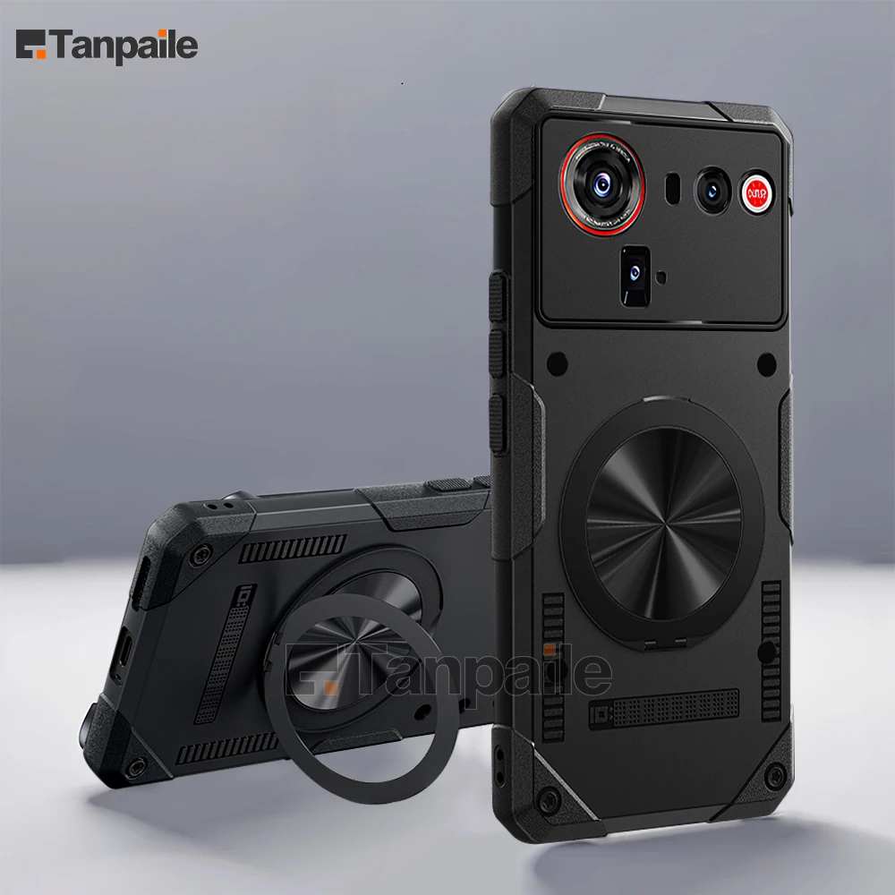 

Rotating Foldable Stand Phone Case For Nubia Z80 Ultra Z70 Outdoor Shockproof Support Magnetic Charging Lazy Phone Cover