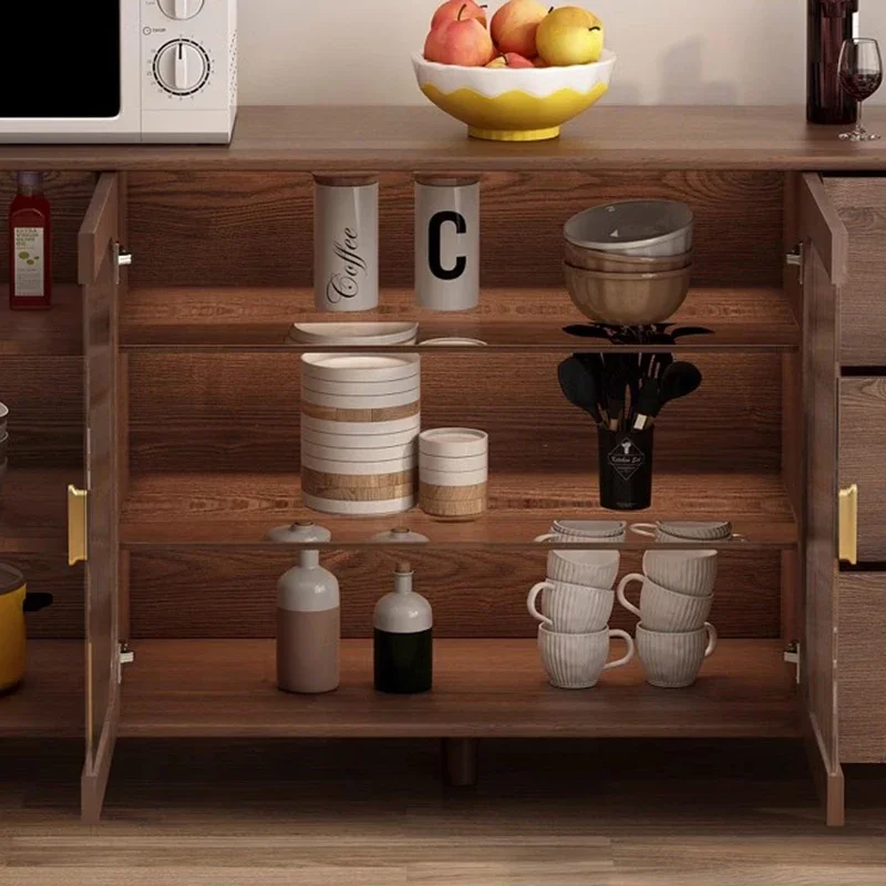 

Transparent Sideboard Luxury Shelves Patio Multifunctional Kitchen Cabinets Storage Consol Coffee Mueble Cocina Home Furniture