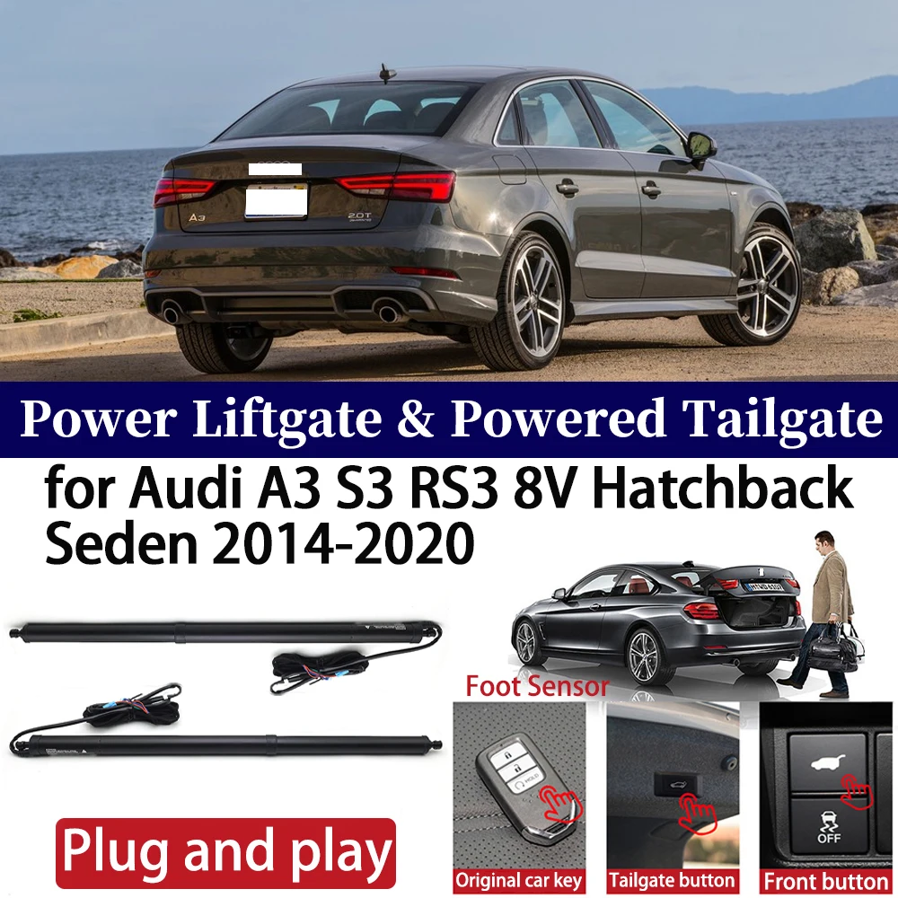 

for Audi A3 S3 RS3 8V Hatchback Seden 2014-2020 Car Auto Power Electric Tailgate Liftgate Trunk Closer System Boot Lift Motor