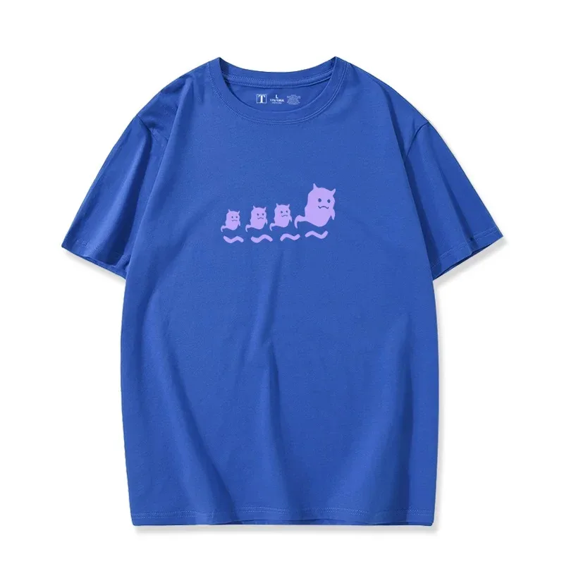 Unisex Anime Cos Nakiri Ayame Cotton Casual Short T-Shirt Tee Tshirt