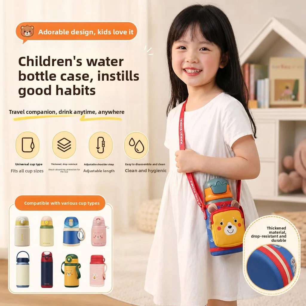 子供用水筒カバー-ユニバーサル-クロスボディ-ポータブル保護ケース-アウトドア用-votwo-カーパーツブランド