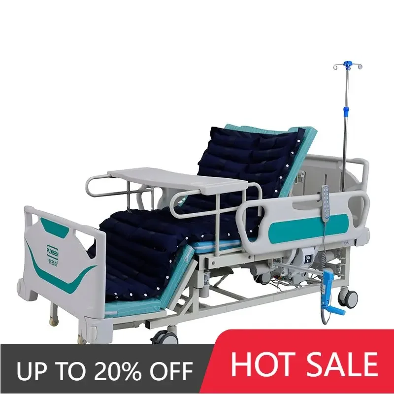 Home care Electric Nursing Bed Flat Hospital Bed with toliet