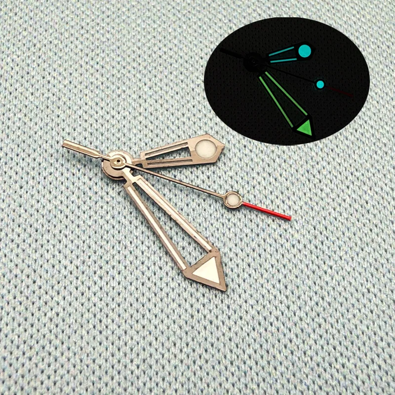 NH35 Lancette dell'orologio luminose verdi adatte per 7S26 7S36 NH35 NH36 4R35 4R36 Orologio con movimento meccanico automatico Accessori di rimontaggio