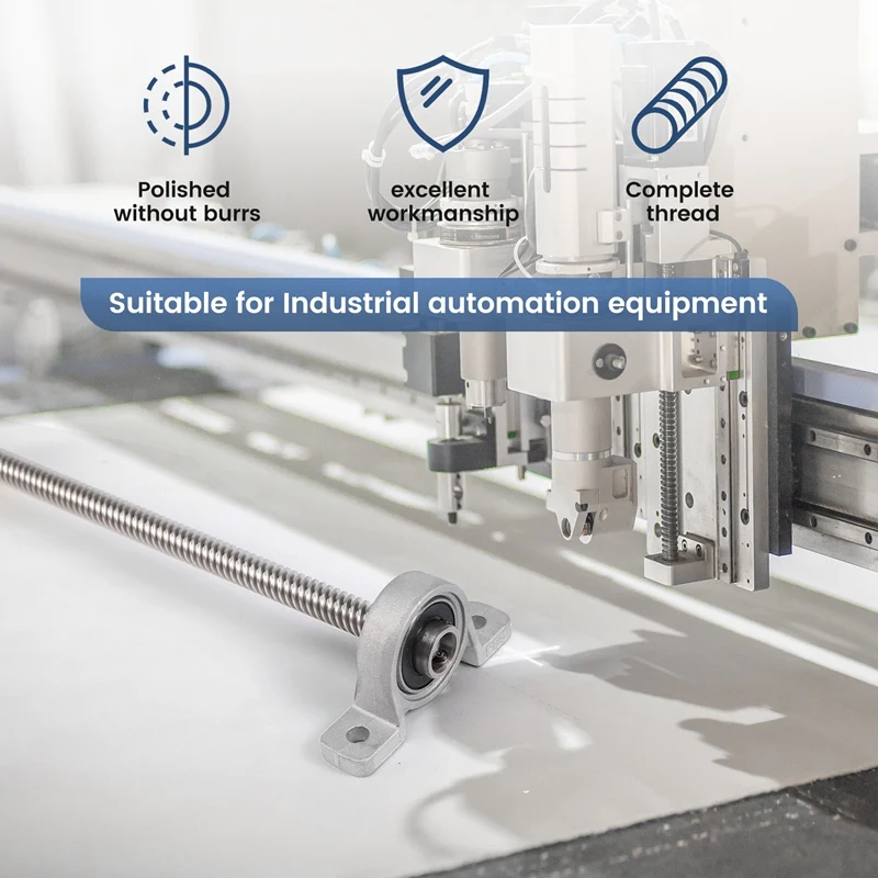 

Шарико-винтовой привод T8 8 мм 500 мм с гайкой и опорным блоком для ЧПУ, комплект для 3D-принтера