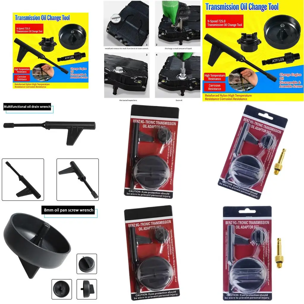  Replace 725589009000 for 9G Tronic 3/4pcs Transmission Oil Filling Adapter Tools Professional Oil Change Tool