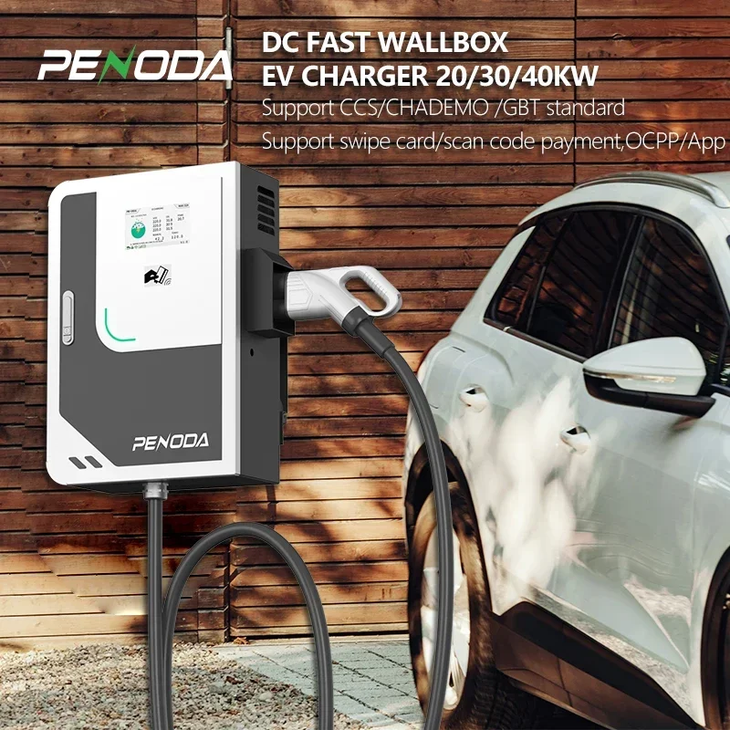 PENODA 20kw Dc Ccs1 Ccs2 Dc Fast EV Charger 30kw 20kw Wallbox Ev Charger Manufacturers DC Fast Charger For Electric Cars
