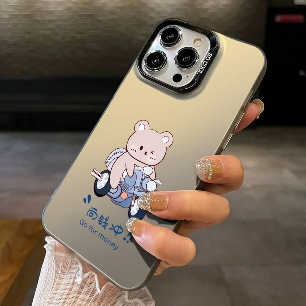 Case For Vivo Y91C Y91i Y93 Y95 1820 2015 V30E V17 V2026 V2029 S1 Pro Cute Animals Cover Vivo1811 1816 1920 1906 IMD Plating