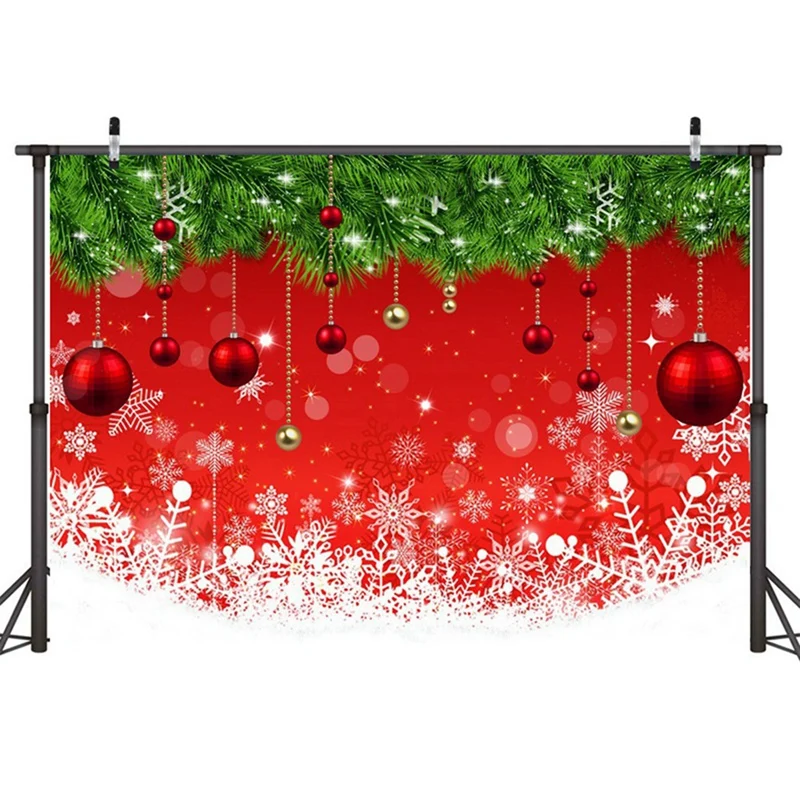 210X150cm Christmas Background Cloth Snowflake Party Decor Holiday Children Photography Background Cloth, E Durable Easy To Use