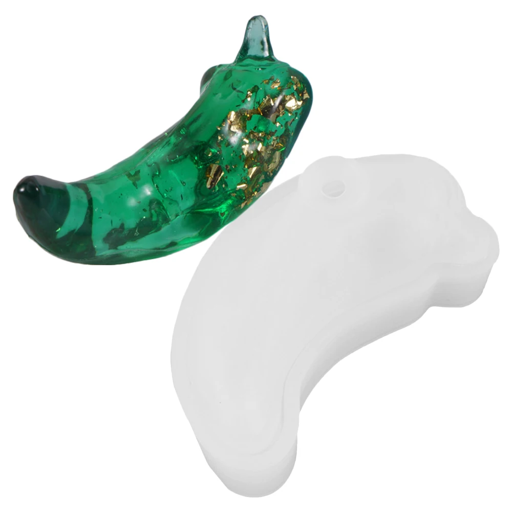 

Diy Silicone Mold Crystal Resin Craft Mold Chili Shape Decorative Handmade Molds For Jewelry Accessories Clear Flexible Easy To