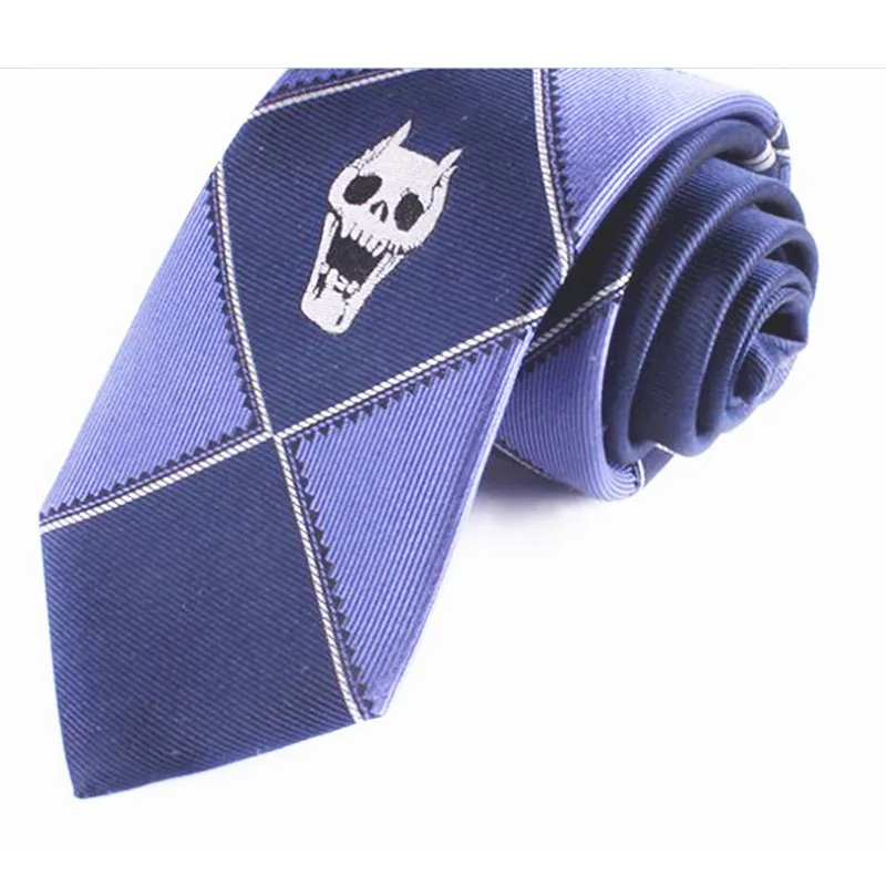 เนคไทลายหัวกะโหลกคอสเพลย์อนิเมะคิระ โยชิคาเกะ สำหรับชุดคอสเพลย์อนิเมะแบบยูนิเซ็กซ์ อุปกรณ์ประกอบฉาก