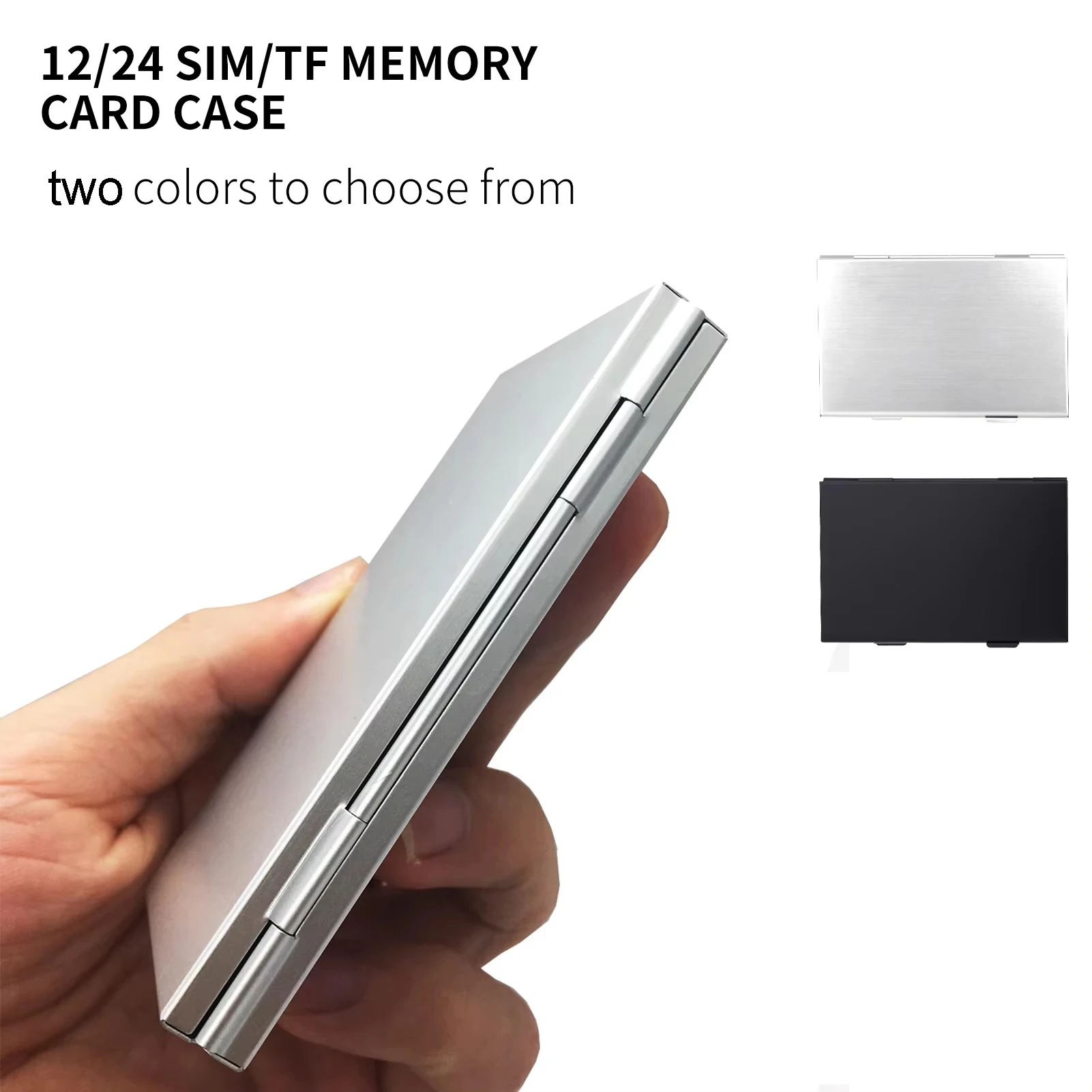 12-Slots-NANO+1-Slot-Card-Pin Aluminum Portable SIM Micro Pin SIM Card Nano Memory Card Storage Box Case Protector Holder 1PCS