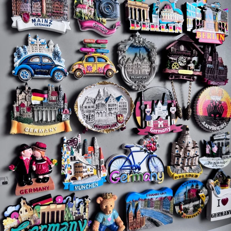Germany City Tourism StickersMainz Berlin Frankfurt Munchen Dresden Stuttgart Neuschwanstein Oktoberfest Fridge Magnet Decor
