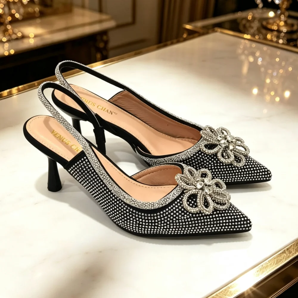Neue spitze Damenschuhe und Sandalen, luxuriöse Designer-Sandalen mit hohen Absätzen für Hochzeiten, nigerianische Damenschuhe für Partys – Detail 6