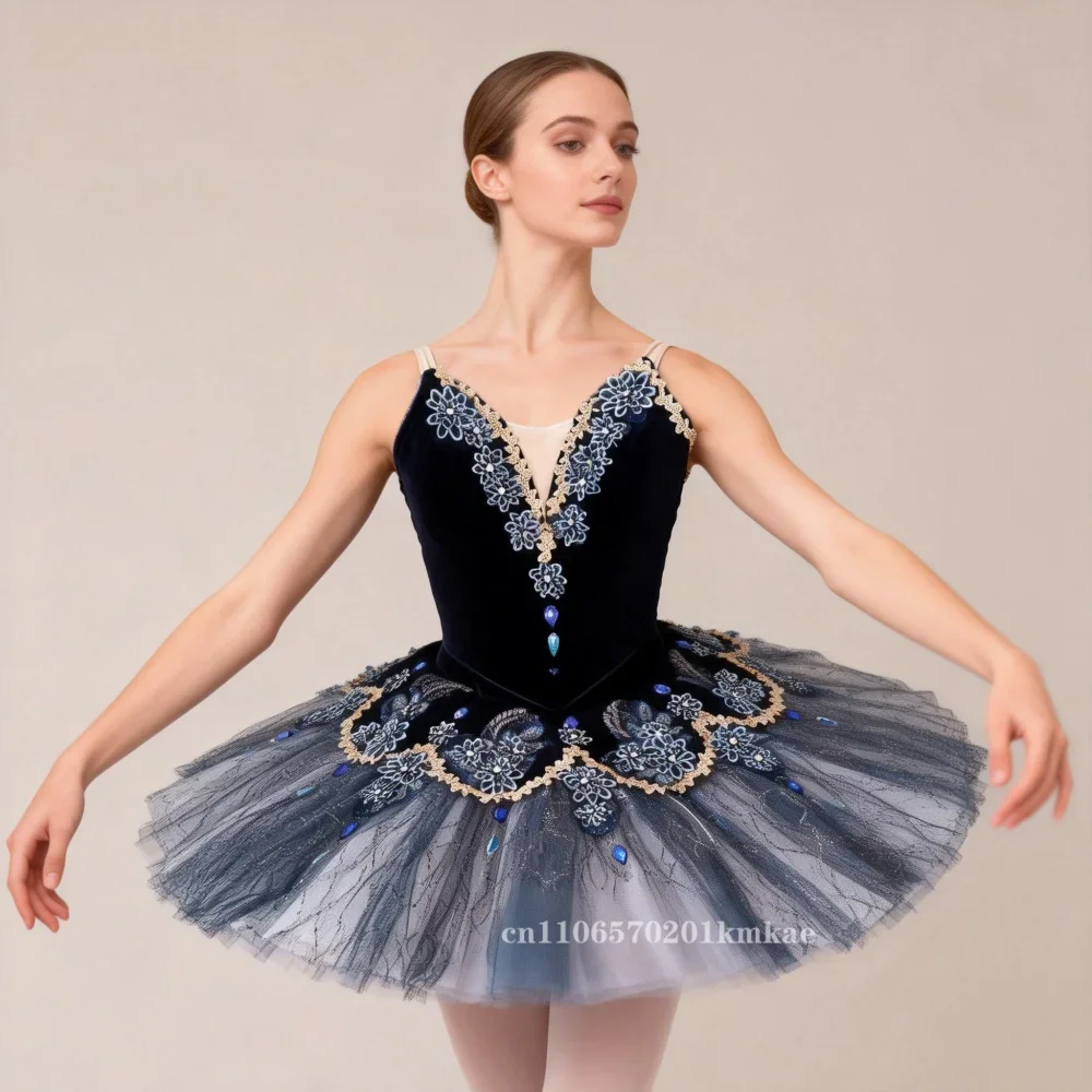 New Black Professional Ballet Tutu Skirt For Girls White Swan Lake ...