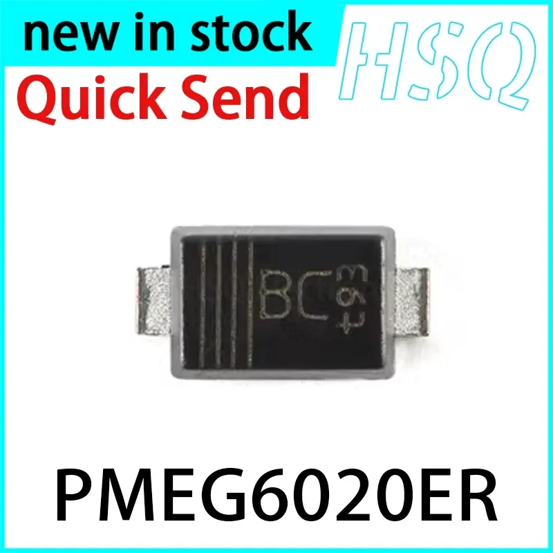 10PCS New PMEG6020ER Screen Printed BC Chip SOD123W Diode