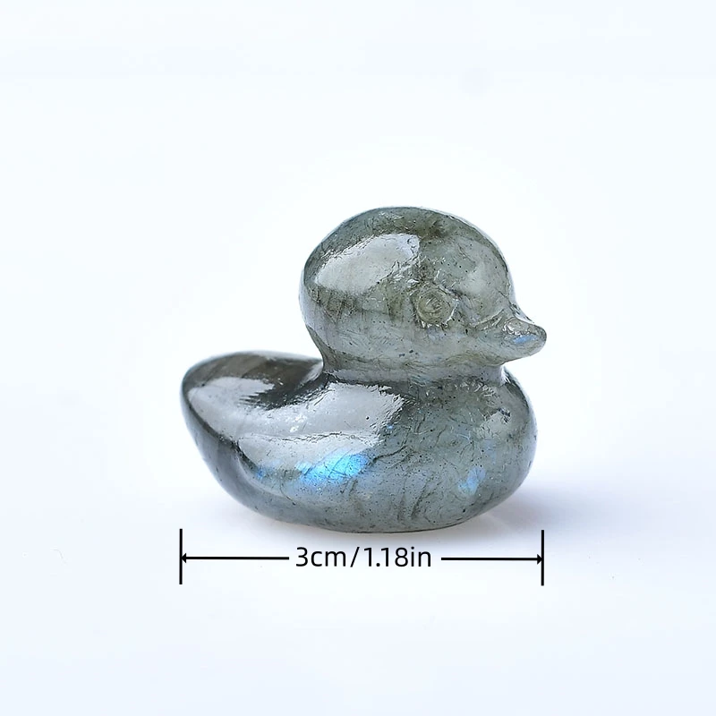 1pc 3cm/1.18in Natural crystal duck. Made of Cupid Crystal. The meditation stone. Small gifts for home decor