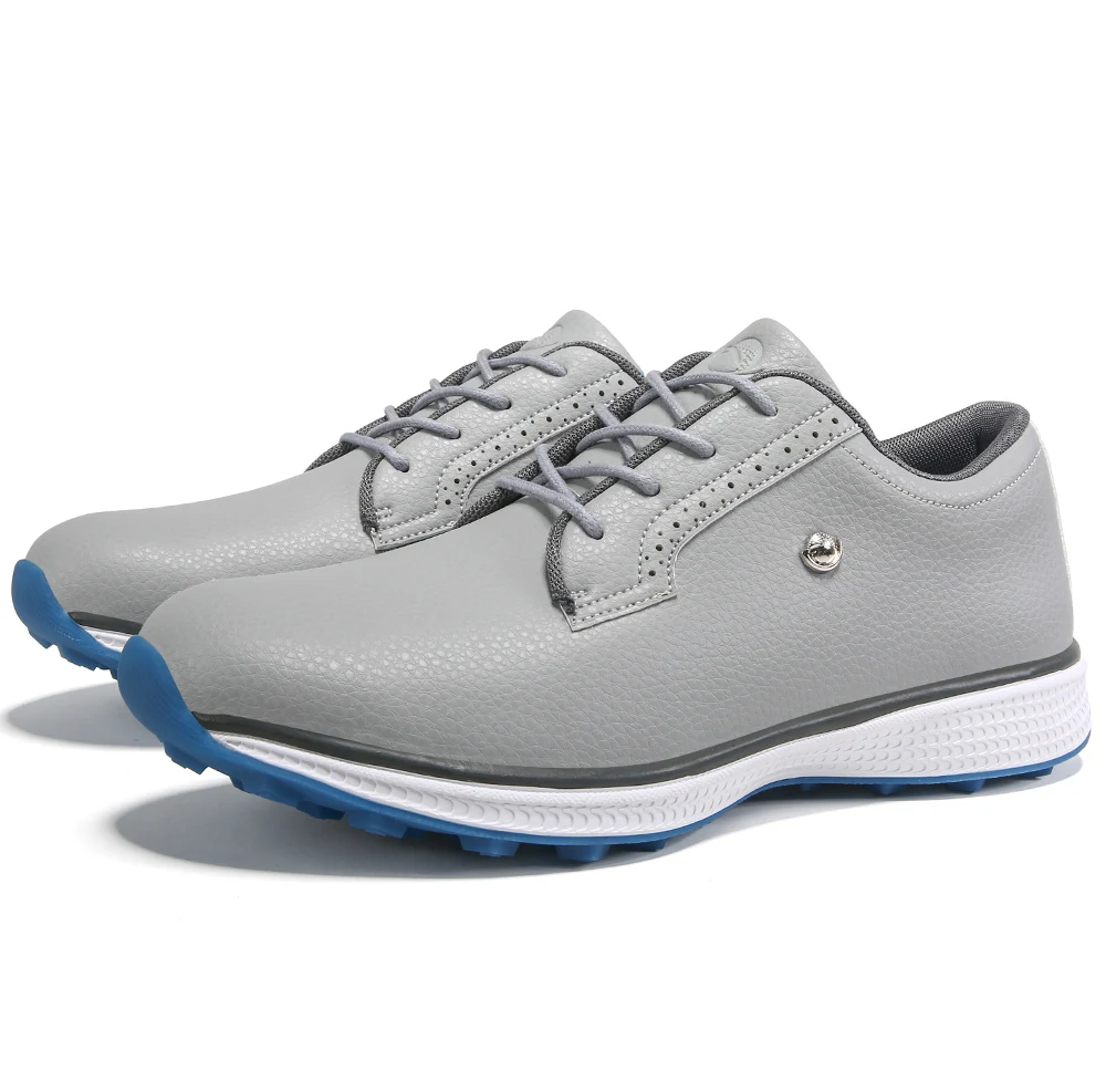 New  Four Seasons Lightweight Men Golf Shoes Microfiber Leather Waterproof Shock Absorb Non Slip Golf Training Shoes 39-49