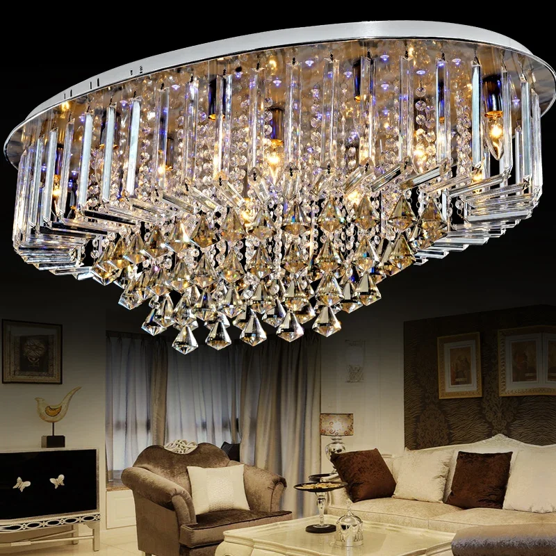 top sales special price guaranteed 100% large modern brief crystal chandelier ceiling , crystal lighting for living room hall