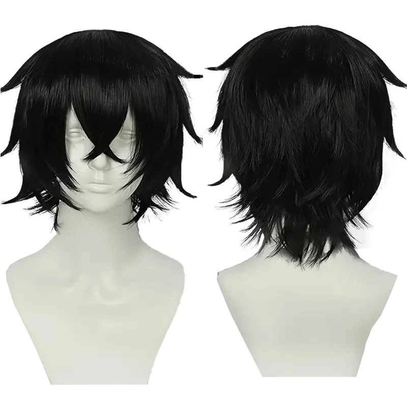 10-дюймовый синтетический парик для косплея с челкой для мужчин и женщин, подходит для аниме и игр, ролевой парик Лолиты на Хэллоуин