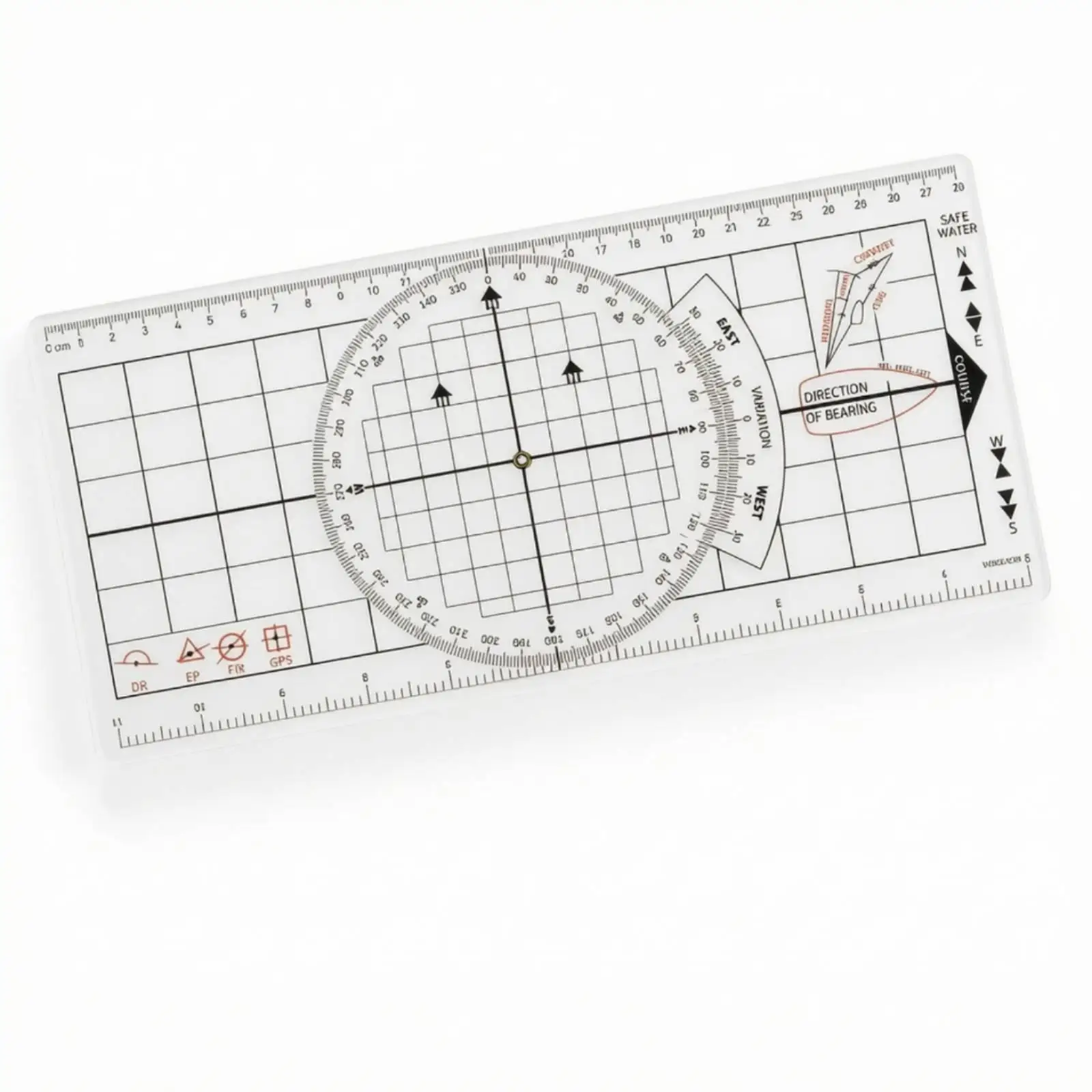 Marine Navigation Chart Ruler Adjustable Tool Portable for Navigators