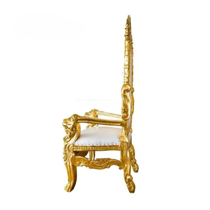 Carved Wedding High Back Event Rental Royal King Throne Chair