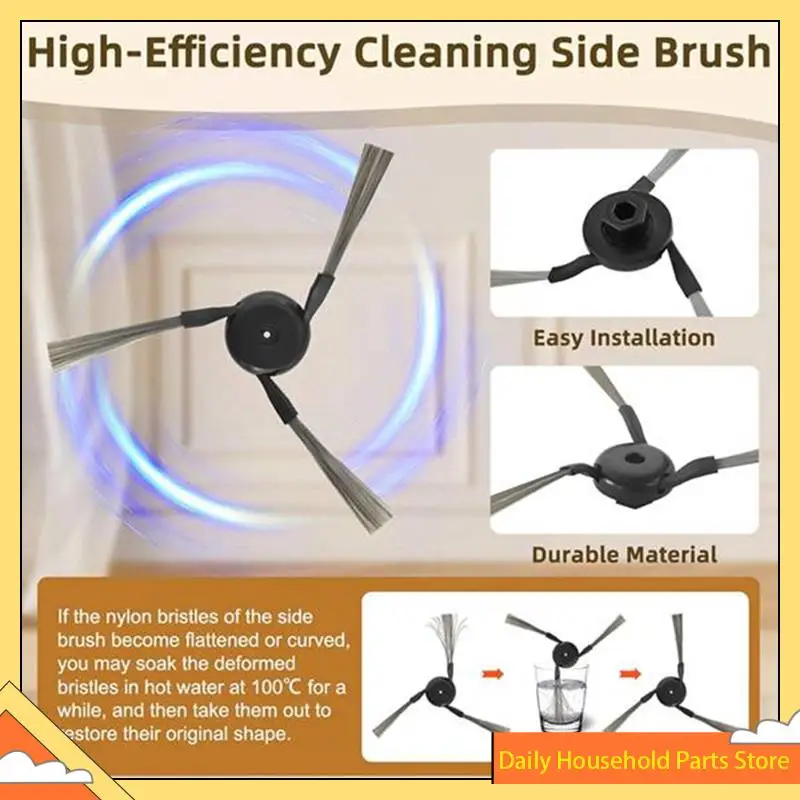 【Wielka Wyprzedaż】 Zestaw 9 szt. szczotek bocznych do Dreame L40S Pro Ultra/X50 Ultra/L50 Pro Ultra - Akcesoria do odkurzacza