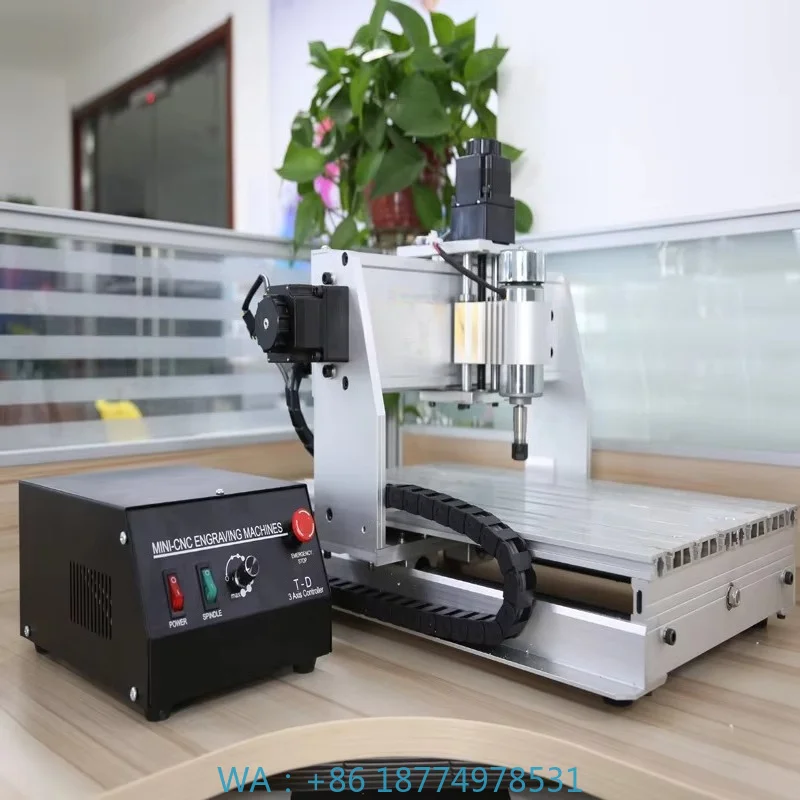 Desktop CNC Router Small Metal Engraving Tool Aluminum Milling Gold Craft Machining Equipment