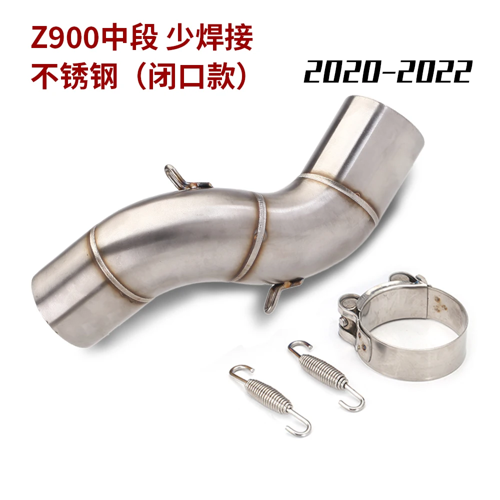 Slip on For Kawasaki Z900 Elbow Motorcycle Muffler Motorcycle Racing Performance Exhaust Racing Line Original Location mid pipe