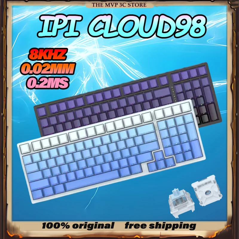 

IPI CLOUD98 Keyboard IPI Gateron Magnetic Switch Gaming Keyboard E-Sport Special 0.02mm RT Super 8K Polling Rate 0.2ms Latency